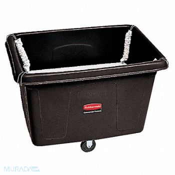 RUBBERMAID COMMERCIAL PRODUCTS Cube Truck HDPE Black 14.0 cu ft., 9MUY3