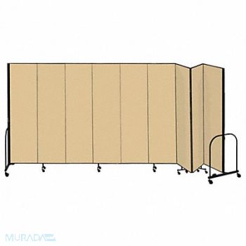 SCREENFLEX F1899 Partition 16 Ft 9 In W x 8 Ft H Beige, 9MX14