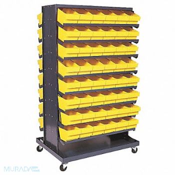 QUANTUM STORAGE SYSTEMS J0326 Mobile Pick Rack Yellow Steel, 9NKE8