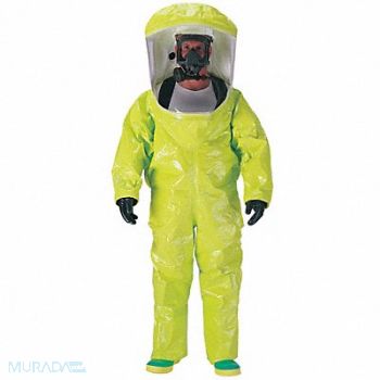 DUPONT Encapsulated Suit XL Lime Yellow, 8AWT8