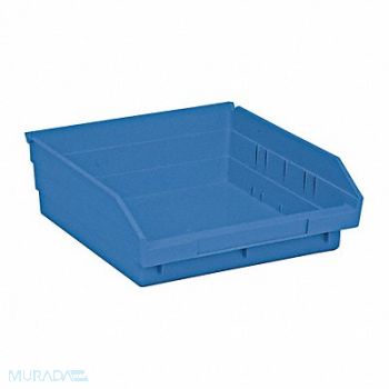 QUANTUM STORAGE SYSTEMS F0616 Shelf Bin Blue Polypropylene 4 in, 9NPN0