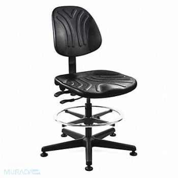 BEVCO Task Chair Poly Black 21 to 31 Seat Ht, 9NTD2