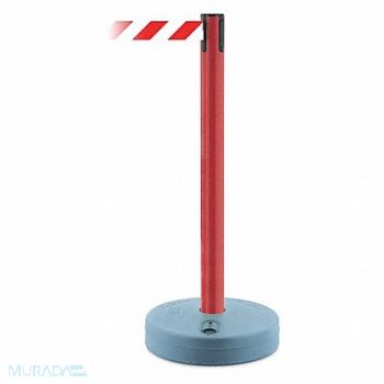 TENSABARRIER Barrier Post with Belt 37-3/4 in H, 9NUX3