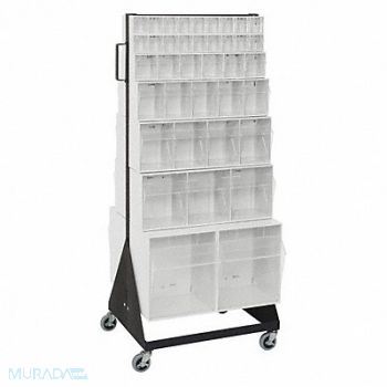 QUANTUM STORAGE SYSTEMS Bin Storage Rack Powder Coated 52 in, 9NVY4