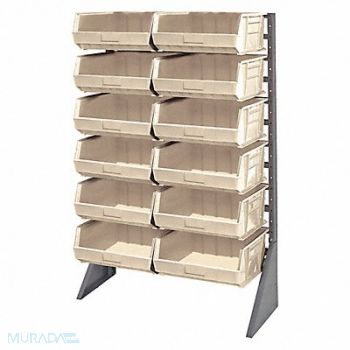 QUANTUM STORAGE SYSTEMS F1614 BinRailFlrRck 36inx54inx15in LdCp 50 lb, 9NWX7