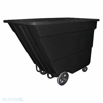 GRAINGER APPROVED Tilt Truck Med-Duty 1-3/4 cu yd. Black, 9P856