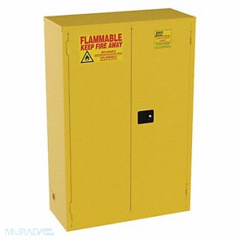 JAMCO Cabinet 2-Dr 45 gal Flammable 18x65x43, 9LKA4