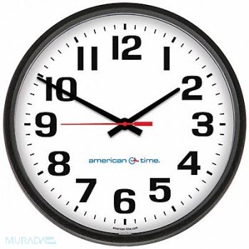 AMERICAN TIME Wall Clock Analog Battery, 9PT73