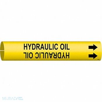 BRADY Pipe Mrkr Hydraulc Oil 13/16in H 4/5in W, 9PTM6