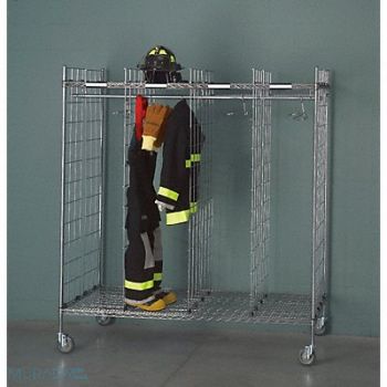 GROVES Turnout Gear Rack Mobile 8 Compartment, 9PW35