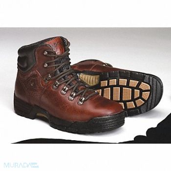 ROCKY 6 Work Boot 8 Wide Brown Plain PR, 8ZA60