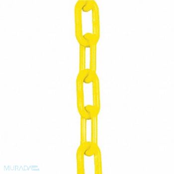MR. CHAIN E1226 Plastic Chain 3 In x 300 ft Yellow, 9PYX5