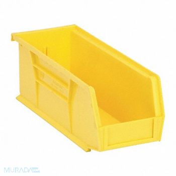 QUANTUM STORAGE SYSTEMS E1526 Hang and Stack Bin Yellow PP 4 in, 9R516