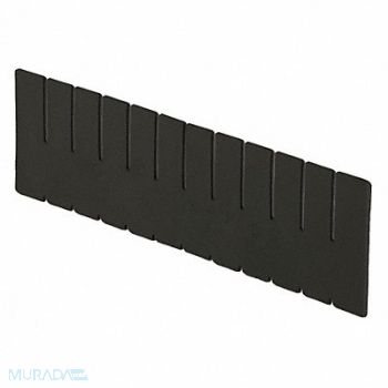 LEWISBINS Divider Black Polyethylene 4 7/16 in, 9R565