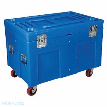 MYTON INDUSTRIES F1330 Storage Cart Blue Polyethylene 34 in, 9RAL2