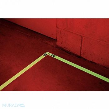 INCOM MANUFACTURING Floor Tape White 1 inx30 ft Roll, 9RFK9