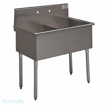 ADVANCE TABCO Scullery Sink Rect 36inx21inx14in, 9RNF2