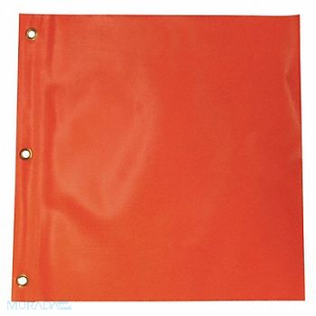 GRAINGER APPROVED Handheld Warning Flag Fluorescent Orange, 9RW13