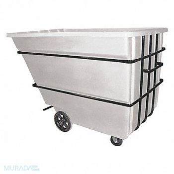 GRAINGER APPROVED Tilt Truck Heavy-Duty 2-1/4 cu yd White, 9RWJ3