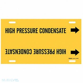 BRADY Pipe Mrkr High Prssre Condensate 10in H, 9RY94