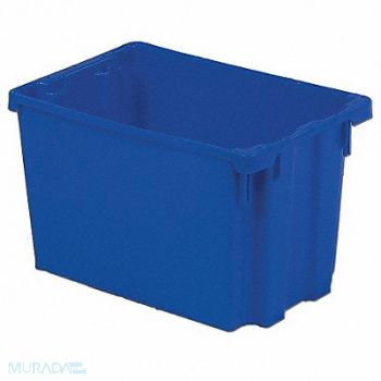 LEWISBINS Stk and Nest Ctr Blue Solid Polyethylene, 9RYZ1