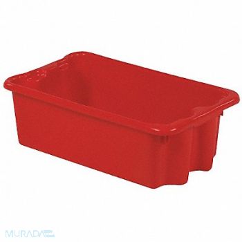 LEWISBINS Stk and Nest Ctr Red Solid Polyethylene, 9RYZ2