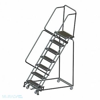 BALLYMORE Slope Lockstep Roll Ladder Steel 70 In.H, 9RZV7