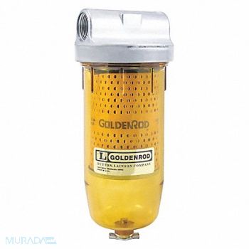 GRAINGER APPROVED SEE THRU STANDARD FUEL FILTER 3/4 NPT, 9T090
