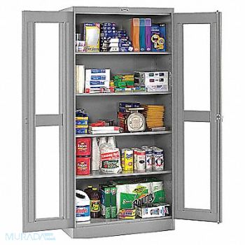 TENNSCO Storage Cabinet 78 x48 x18 MdGry 4Shlv, 9ATV6