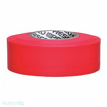 PRESCO PRODUCTS CO Taffeta Flagging Tape Red Glo 150 ft, 9T459