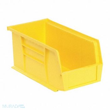 QUANTUM STORAGE SYSTEMS F0600 Hang and Stack Bin Yellow PP 5 in, 9T487