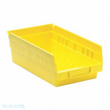 QUANTUM STORAGE SYSTEMS F0614 Shelf Bin Yellow Polypropylene 4 in, 9TZU2