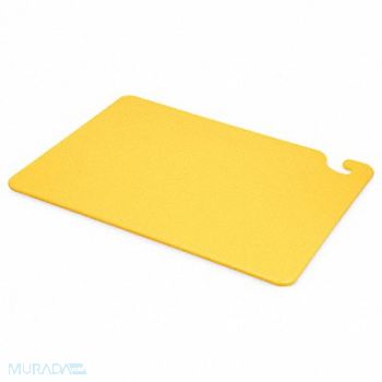 SAN JAMAR Cutting Board 20 x 15 x 1/2 In Yellow, 9TZX3