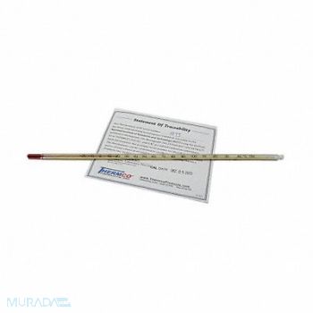 THERMCO Liquid In Glass Thermometer 0 to 300F, 9U704