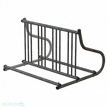 MADRAX Bike Rack 2-Sided 8-Bike 48 in Silver, 9U755
