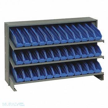 QUANTUM STORAGE SYSTEMS E1539 Bench Pick Rack 12x21x36in Blue, 9U893
