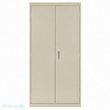 SANDUSKY Storage Cabinet 72 x36 x18 Putty 4Shlv, 9UAK8