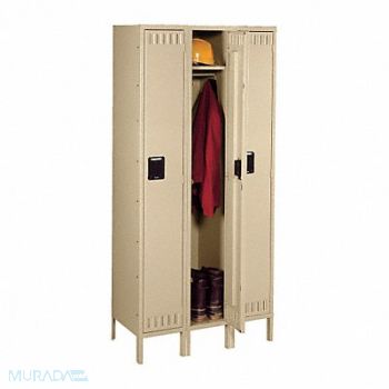 TENNSCO F0413 Lckr 1x3Lckr Sand 66 x36 x12 UnAssm, 9UDG9