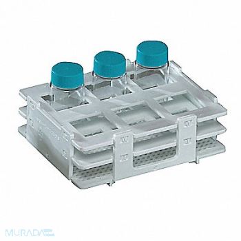 SP SCIENCEWARE Bottle and Vial Rack 6 Polypropylene, 9UDV2