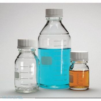 WHEATON Glass Media Bottle WideMouth 500mL PK12, 8CYD2