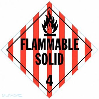 STRANCO INC DOT Container Placard 10-3/4 Label W, 9UFZ0