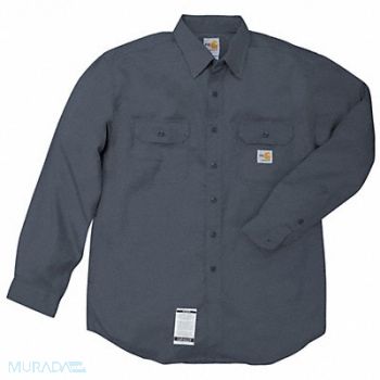 CARHARTT E6404 FR Long Sleeve Shirt Navy 2XLT Button, 9GJ36