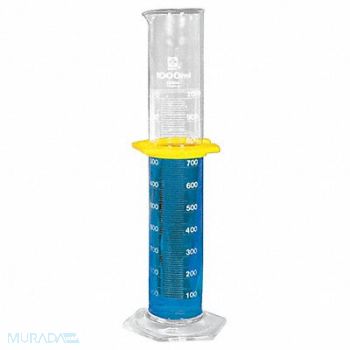 SIBATA Graduated Cylinder 1000mL 10mL Grads PK2, 9V841