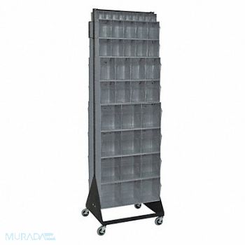QUANTUM STORAGE SYSTEMS Mbl Dbl Sd Tp-Ot Bin Rack PwdrCtd 75 in, 9VPR8