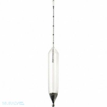 DURAC Hydrometer Alcohol 75-95 Proof 12 In H, 9VPX5