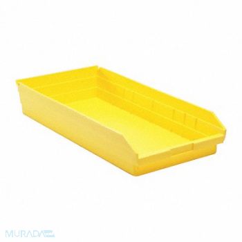 QUANTUM STORAGE SYSTEMS F0624 Shelf Bin Yellow Polypropylene 4 in, 9W094