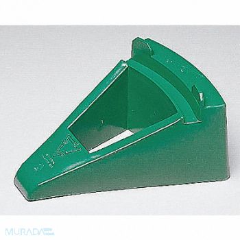 GRAINGER APPROVED Drum Wedge Polyethylene Green, 9W803