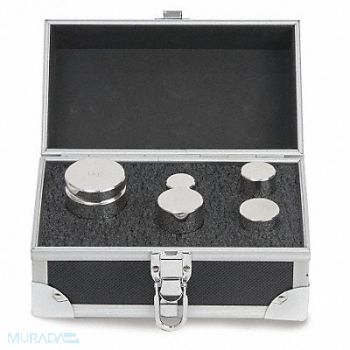 TROEMNER Weight Kit Cylndr 1kg/100g 316 SS Class1, 9WFD9