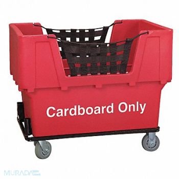 GRAINGER APPROVED Cube Truck LLDPE Red 23.0 cu ft., 9WFM5