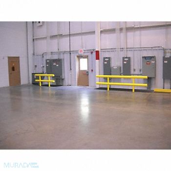 GRAINGER APPROVED Guard Rail System Yellow 42 in H Steel, 9WGT9